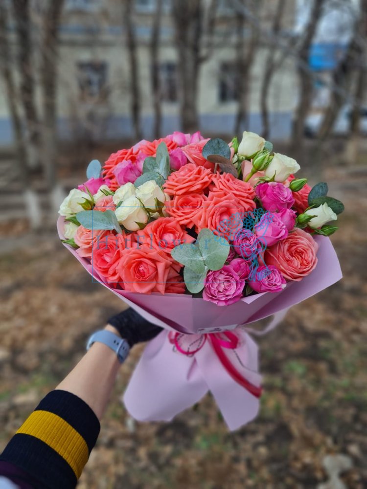 Букет цветов Ласковый май Букет цветов из: Розы